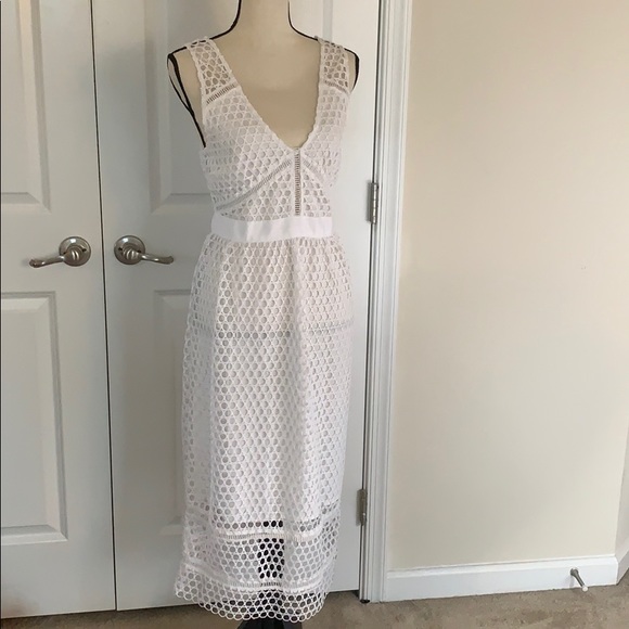 Abercrombie & Fitch Lace Zip Midi Dress - Picture 6 of 8